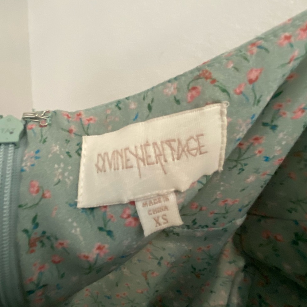Divine Heritage XS Silk Floral Mini Dress - Picture 6 of 6
